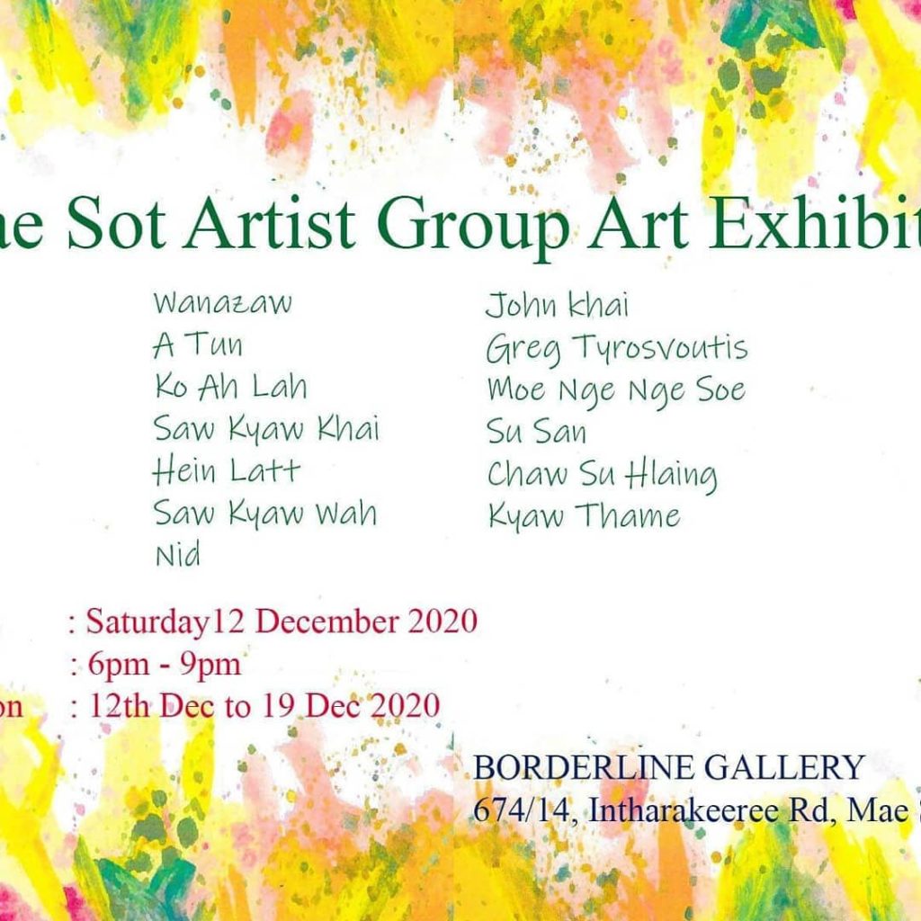 2020-12-12 Exhibition, Mae Sot Artist Group