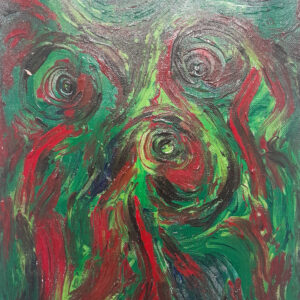 Three Women in Green by Ba Sai Wunna
