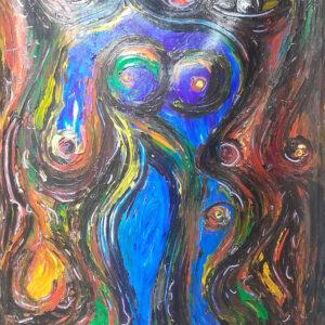 Lady in Blue by Ba Sai Wunna